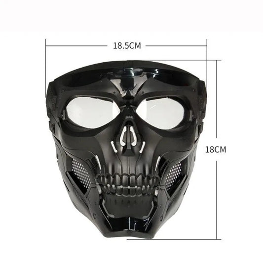 Máscara Skull de Proteção para Ciclista, Motociclista, Paintball, Airsoft