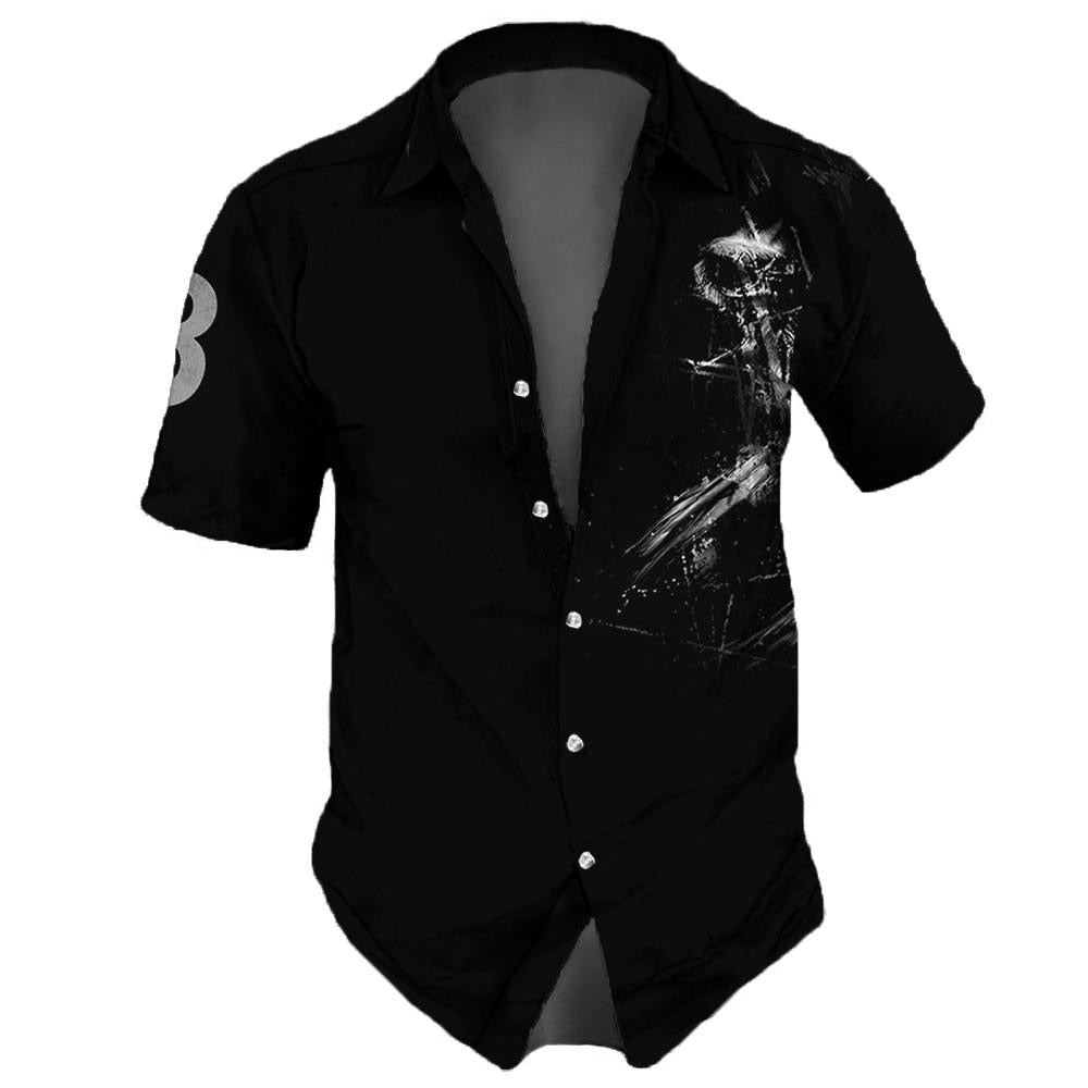 Camisa Skull Caveira, Moda Verão 2024, Rock, Gótico