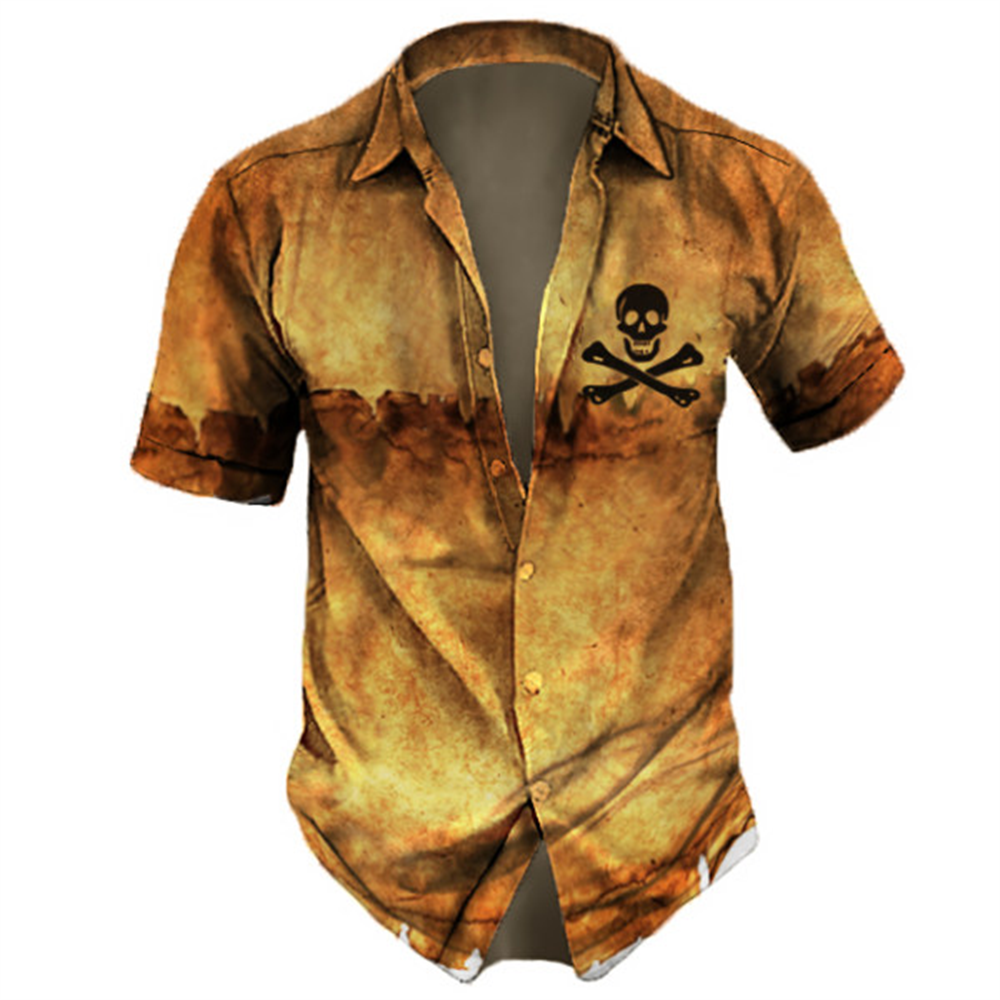 Camisa Skull Caveira, Moda Verão 2024, Rock, Gótico